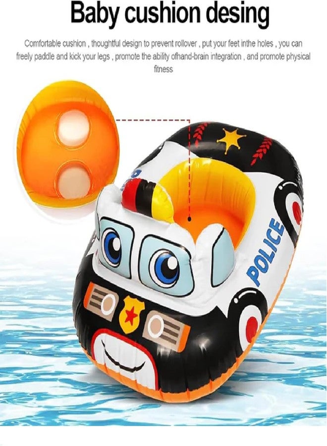 NELSTRAB:- Baby School Bus Swimming Ring Inflatable Summer Beach Floatie Boat Swim Tube Ring for Kids(1-3 Years)(Multi Colar)(1 PIS) - Image 3